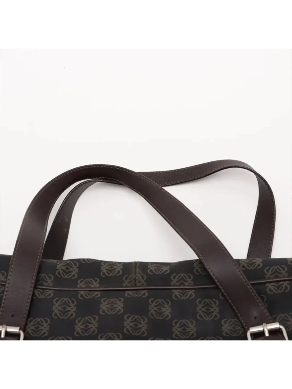 Loewe Repeat Anagram Leather 2-Way Boston Bag Crossbody